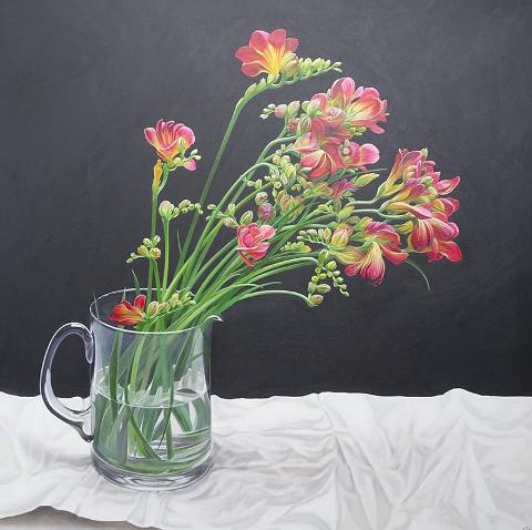 Flowers in a Vase by Sarah Heppner, Fine Artist in Worcester